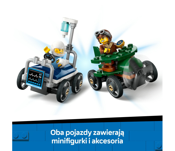 LEGO City 60459 Samolot kontra łóżko szpitalne – zestaw wyścigowy - 1298088 - zdjęcie 5